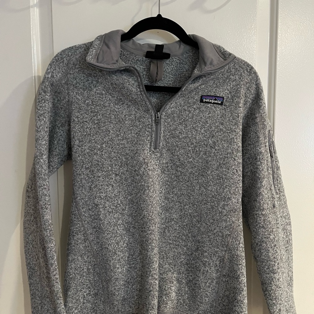 Patagonia Heather Gray Fleece Pullover